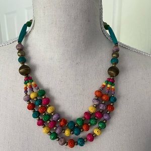 Bright and colorful vintage necklace